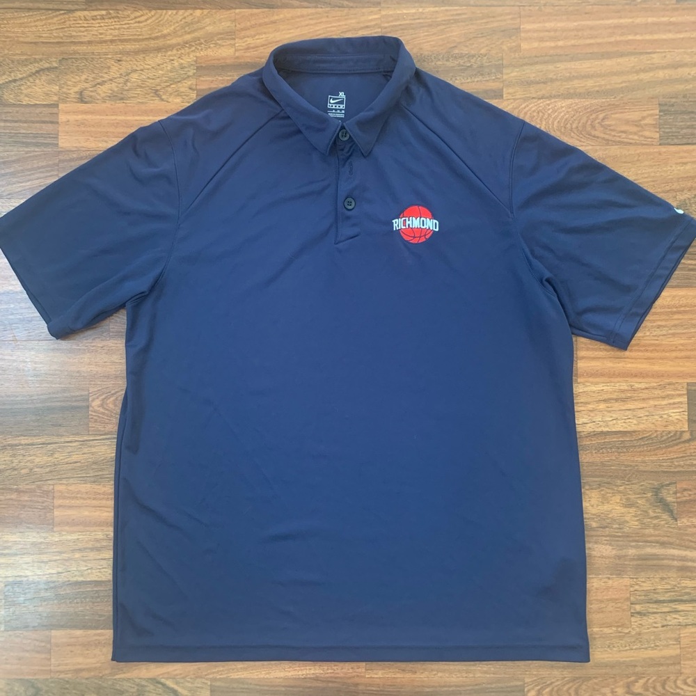 Nike Teams Richmond Polo Shirt Men’s Sz XL Navy Short Sleeve Athletic Dri-fit